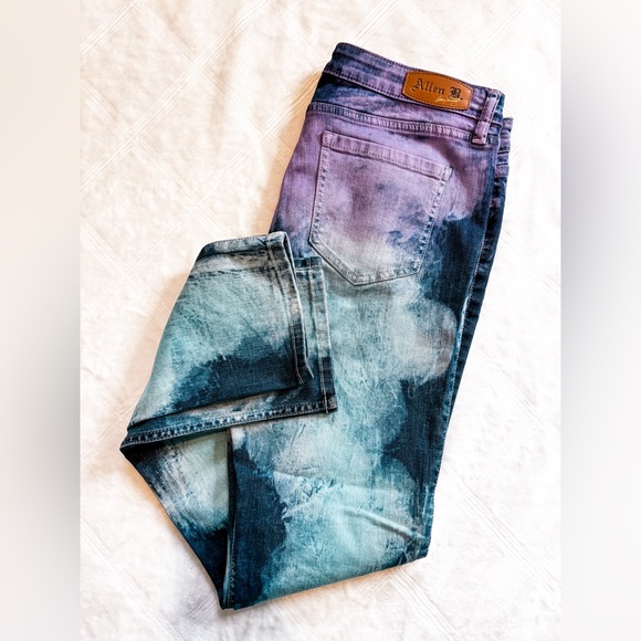 Allen B. By Allen‎ Schwartz Tie Dye Jeans Size 14 - Picture 4 of 9